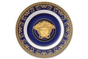 Dessert plate Medusa Blue porcelain Versace