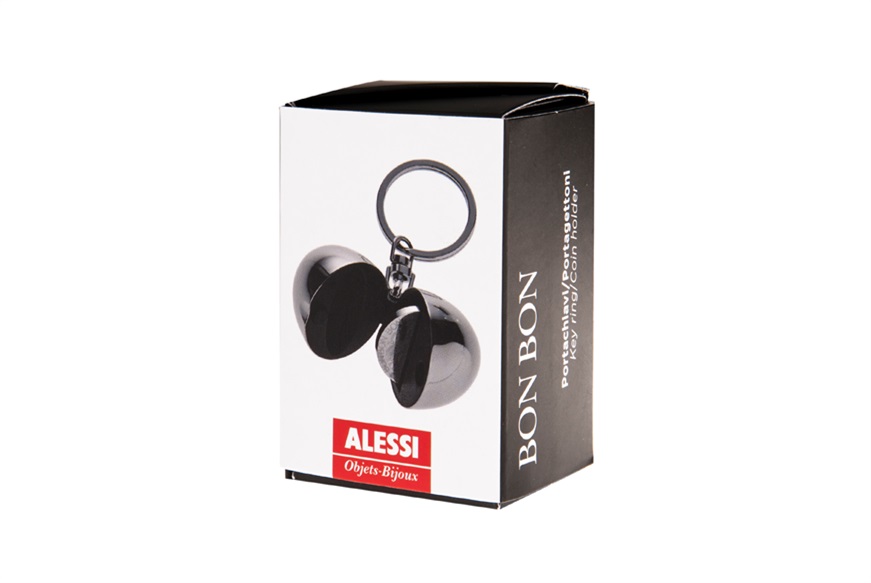 Alessi Keychain Bon Bon steel and coin holder Buy on Zanolli