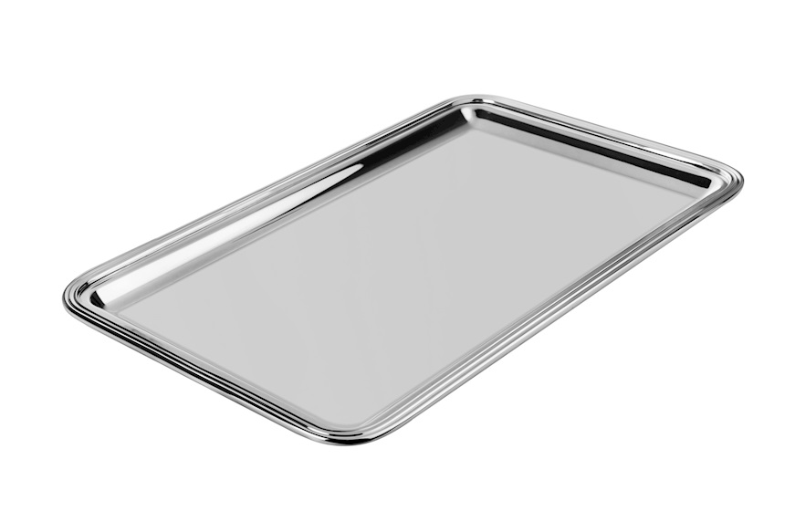 Rectangular tray silver in Inglese style Selezione Zanolli