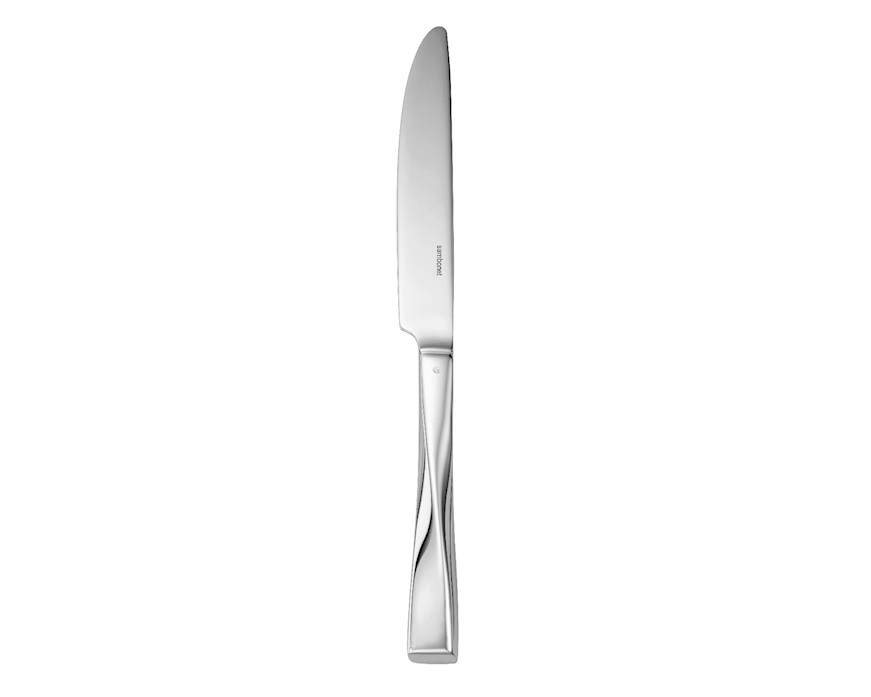 Coltello tavola Twist acciaio con manico cavo Sambonet