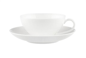 Tea cup Anmut porcelain with saucer Villeroy & Boch
