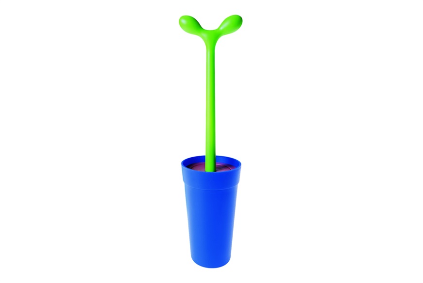 Toilet brush Merdolino blue Alessi