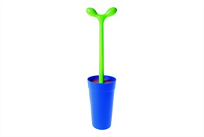 Scopino da bagno Merdolino blu Alessi