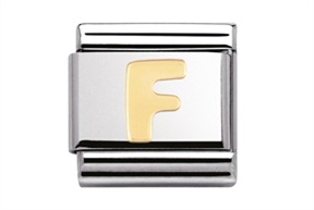 F Letter Composable steel and gold Nomination