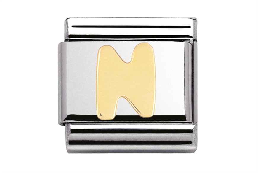 N Letter Composable steel and gold Nomination