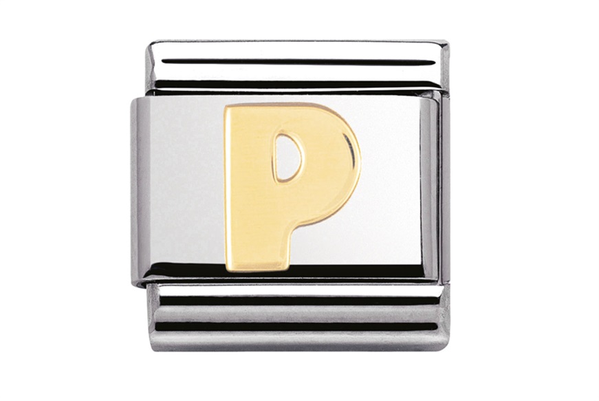 P Letter Composable steel and gold Nomination