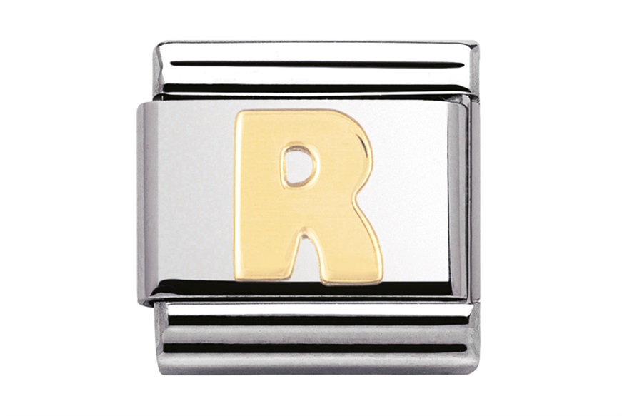 R Letter Composable steel and gold Nomination