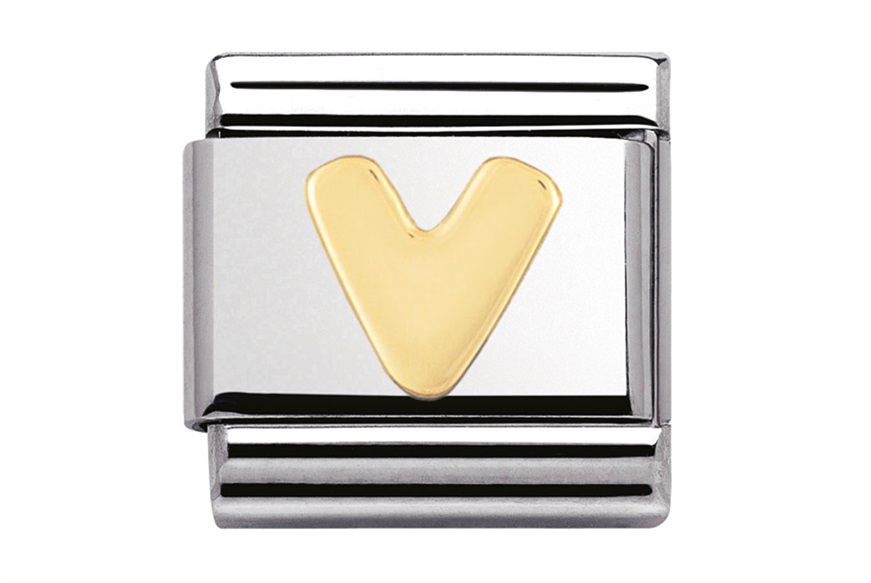 V Letter Composable steel and gold Nomination