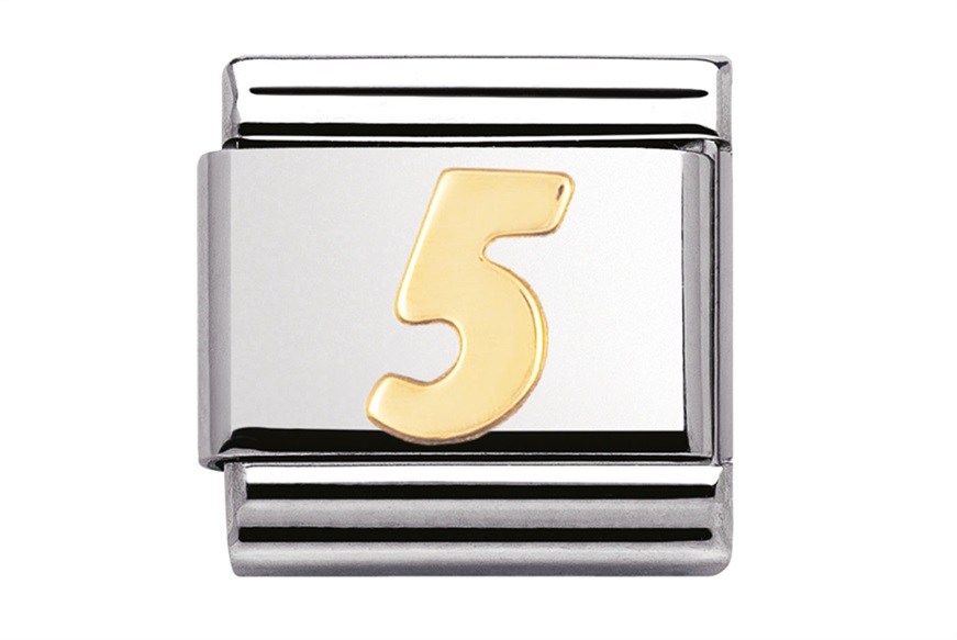 Numero 5 Composable acciaio e oro Nomination