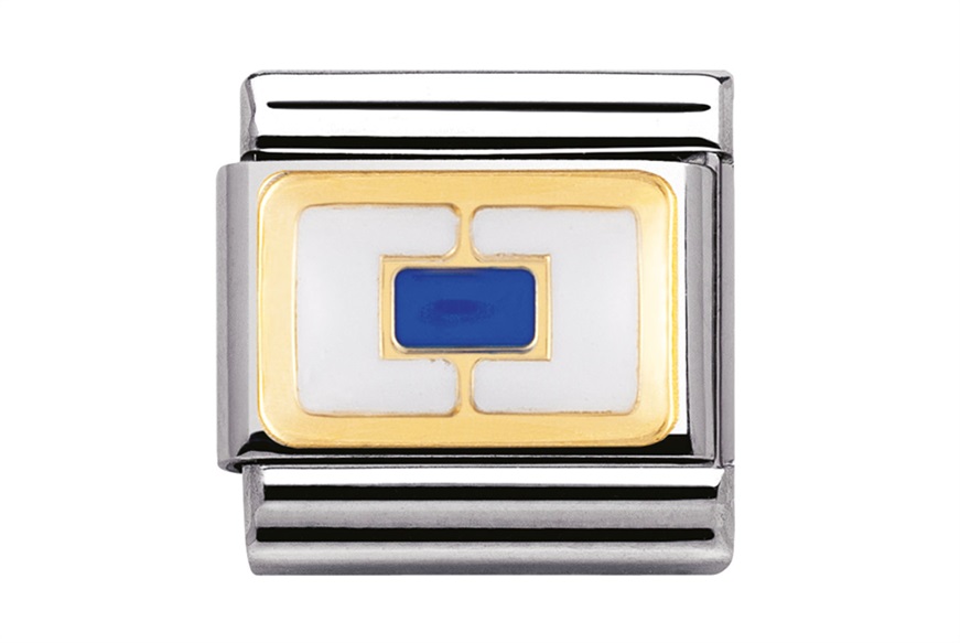 S letter nautical alphabet Composable steel gold and enamel Nomination
