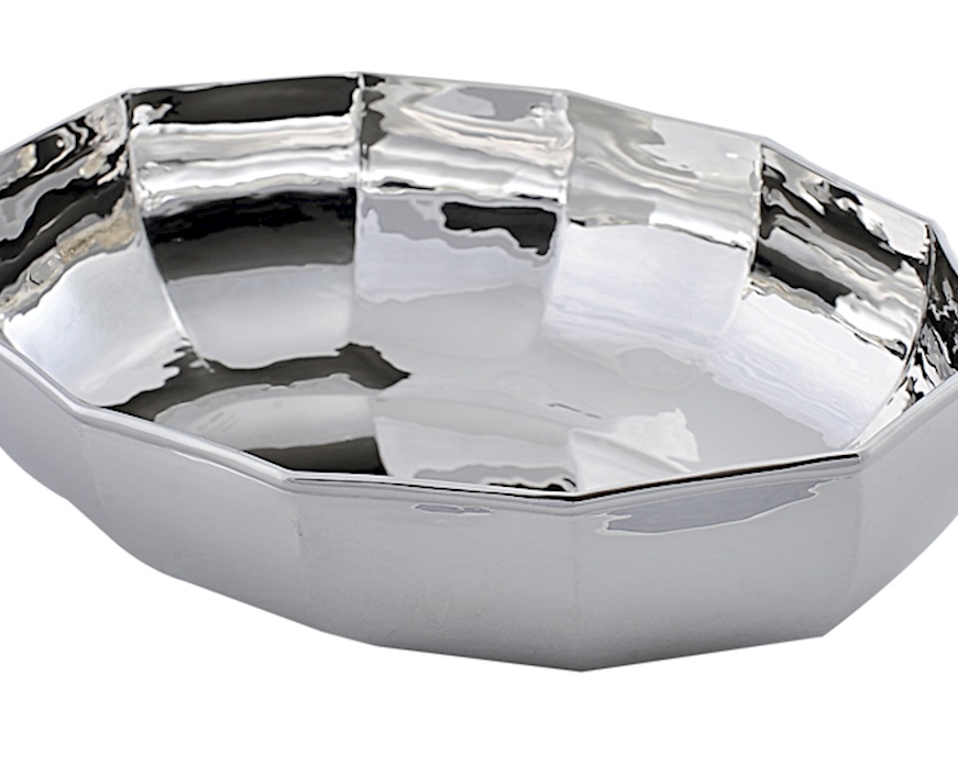 Oval bowl silver Selezione Zanolli