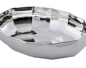 Oval bowl silver Selezione Zanolli