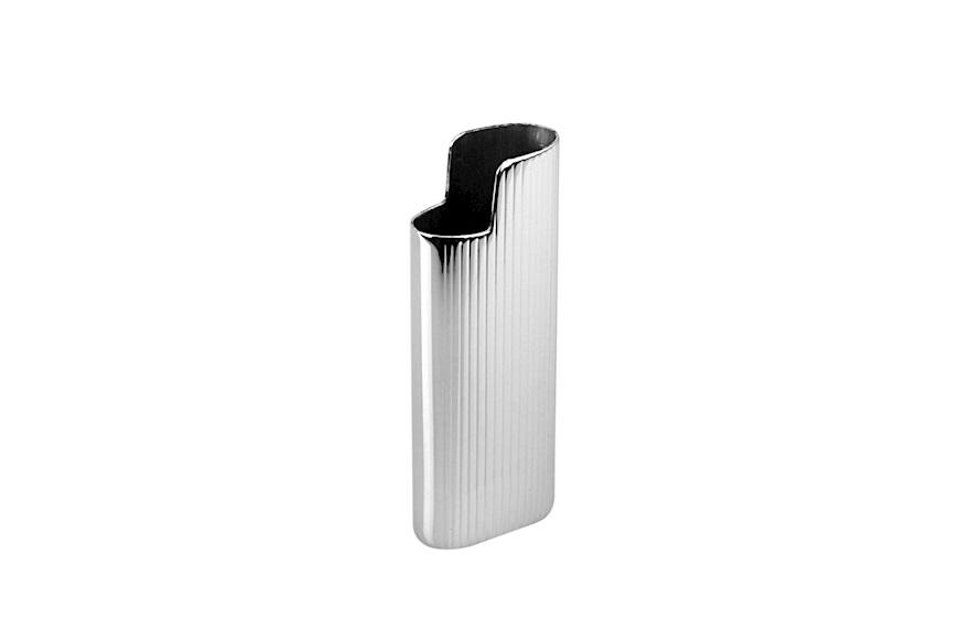 Lighter holder silver stripe Selezione Zanolli