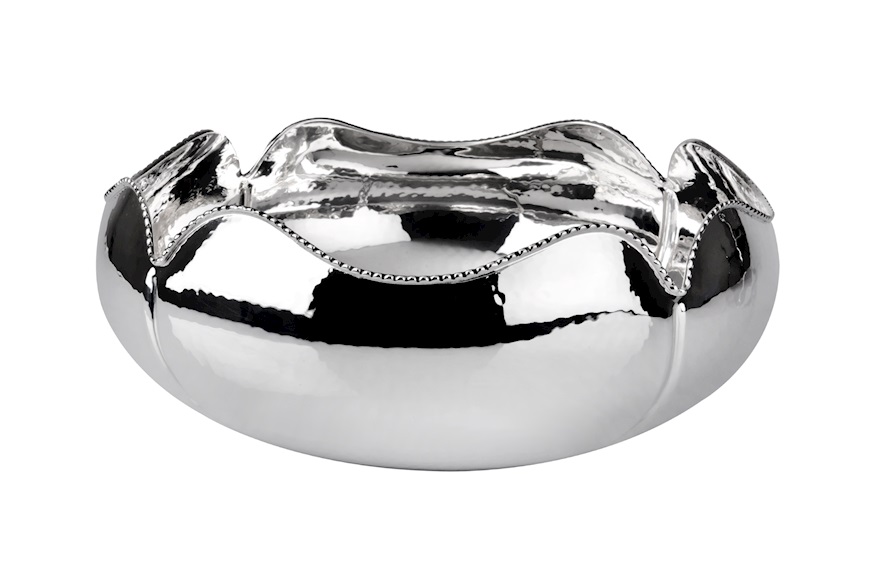 Bowl Quadrifoglio Perlinata silver Selezione Zanolli