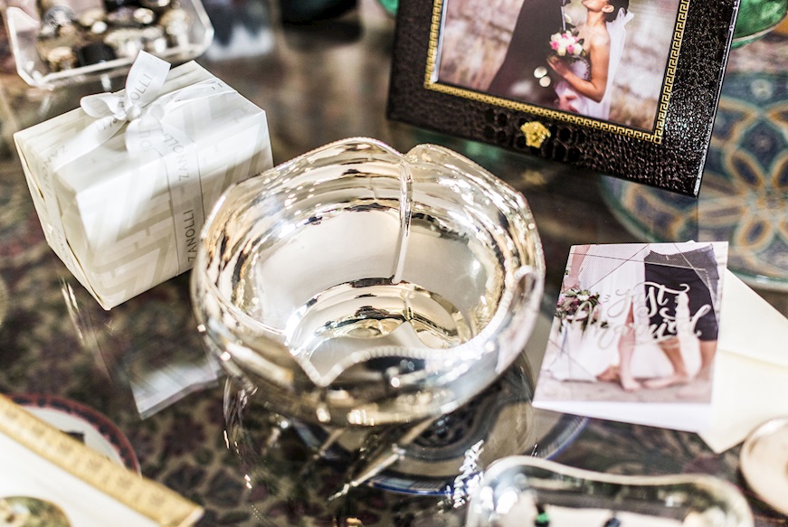 Bowl Quadrifoglio Perlinata silver Selezione Zanolli
