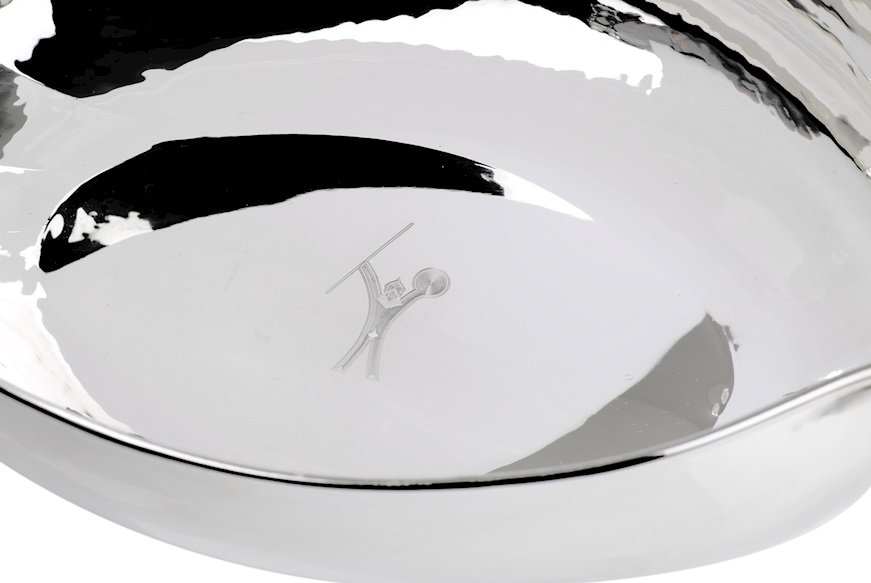 Oval bowl silver torcon Selezione Zanolli