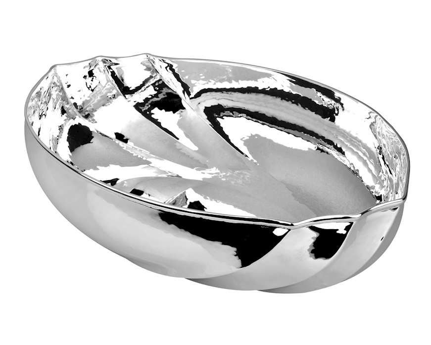 Oval bowl silver Selezione Zanolli