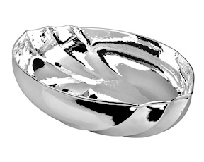 Oval bowl silver Selezione Zanolli