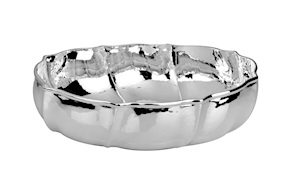 Oval bowl silver in 700 style Selezione Zanolli