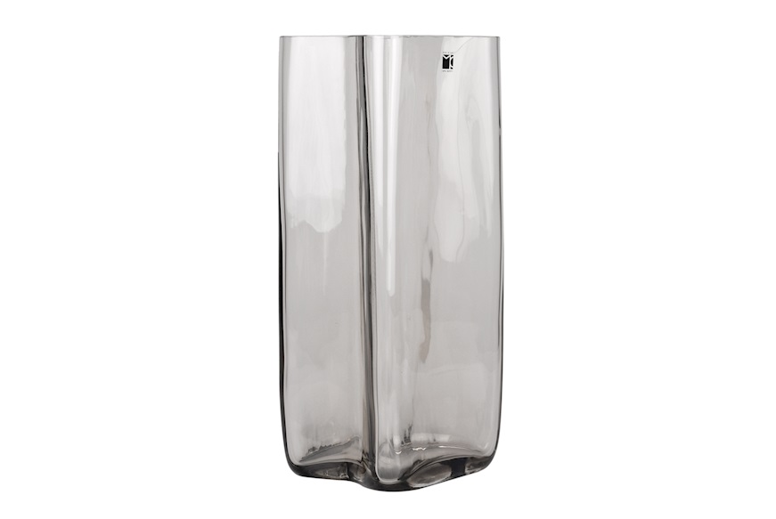 Vase Bosco Murano glass steel Carlo Moretti