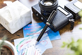 Ballpoint pen Ipsilon Italia black Aurora