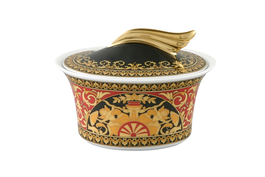 Sugar bowl Medusa porcelain Versace