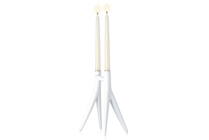 Candlestick Abbracciaio white Kartell