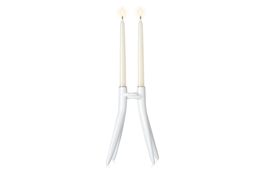 Candlestick Abbracciaio white Kartell