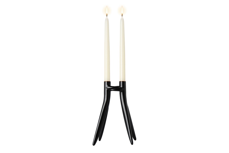 Candlestick Abbracciaio black Kartell