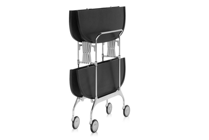 Carrello Gastone acciaio nero Kartell