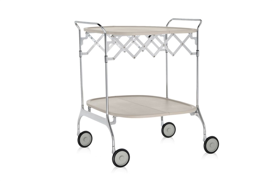 Trolley Gastone steel cream Kartell