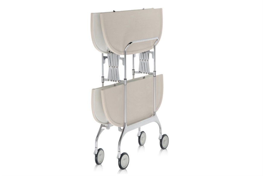 Carrello Gastone acciaio panna Kartell