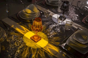 Lampada Battery ambra Kartell