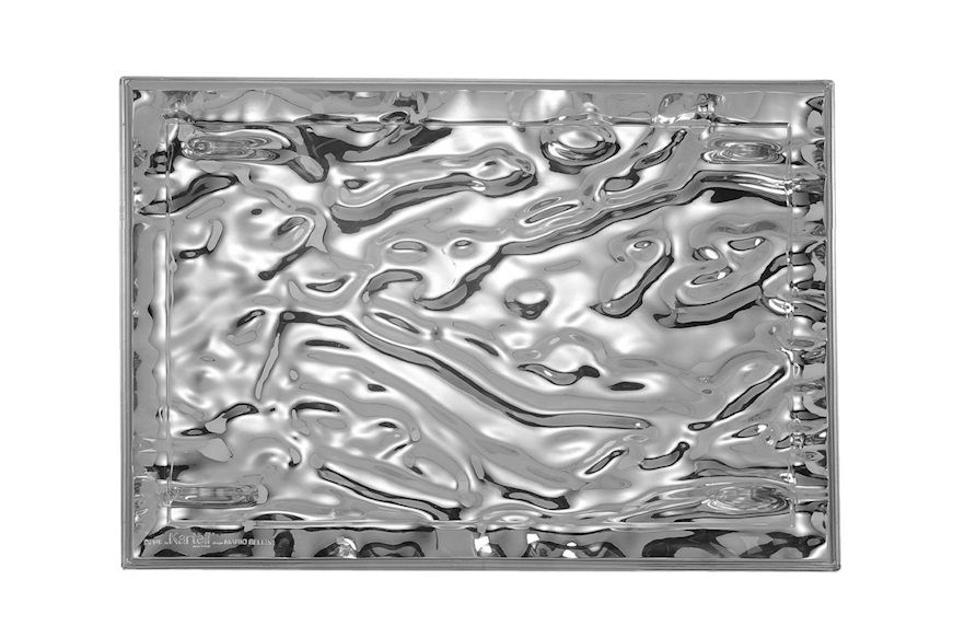 Tray Dune chrome Kartell