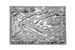 Vassoio Dune colore cromato Kartell