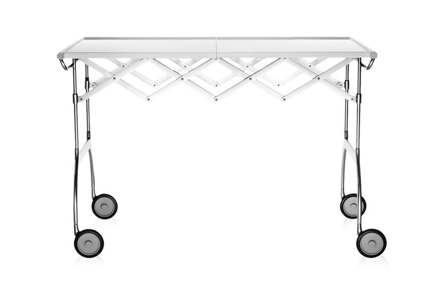 Trolley Battista steel white Kartell