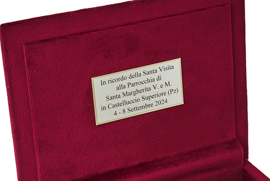 Scatola portagioie argento e velluto bordeaux Selezione Zanolli