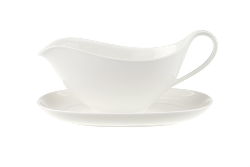 Salsiera Anmut porcellana con piatto Villeroy & Boch