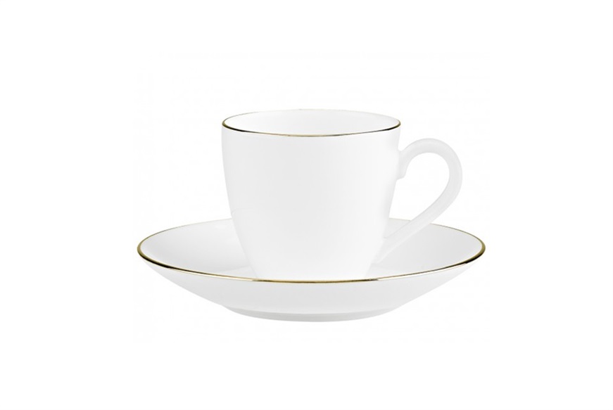 Tazza espresso Anmut Platinum n.1 porcellana con piatto Villeroy & Boch