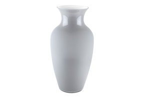 Vase I Cinesi Murano glass Dandy grey white Carlo Moretti