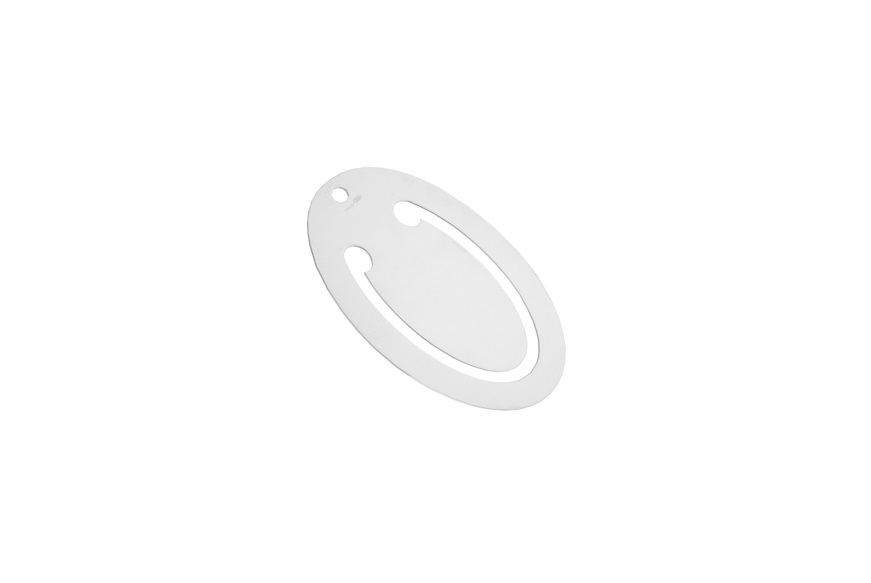 Bookmark silver oval Selezione Zanolli