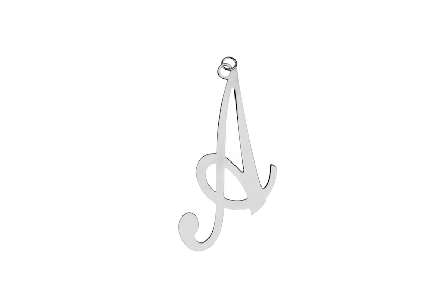 Pendant A letter silver Selezione Zanolli