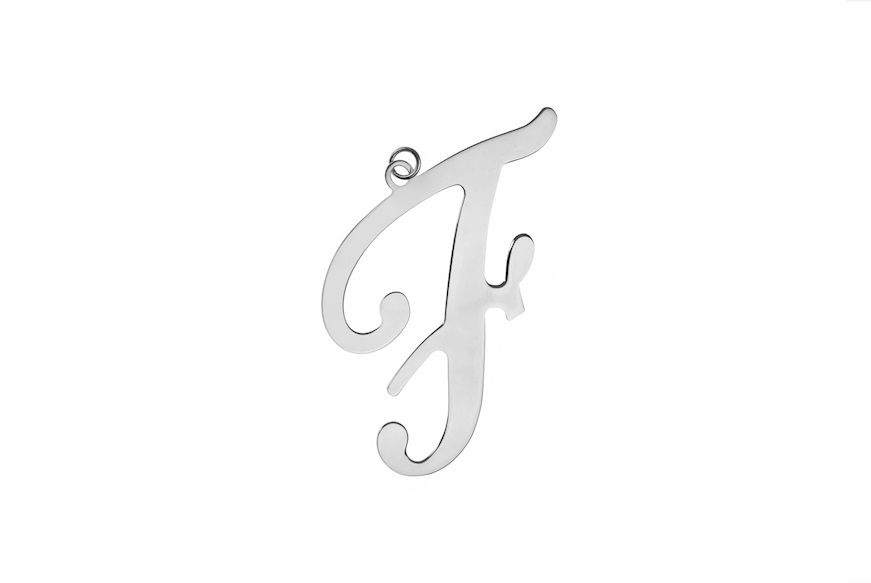 Ciondolo lettera F argento Selezione Zanolli