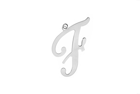 Ciondolo lettera F argento Selezione Zanolli