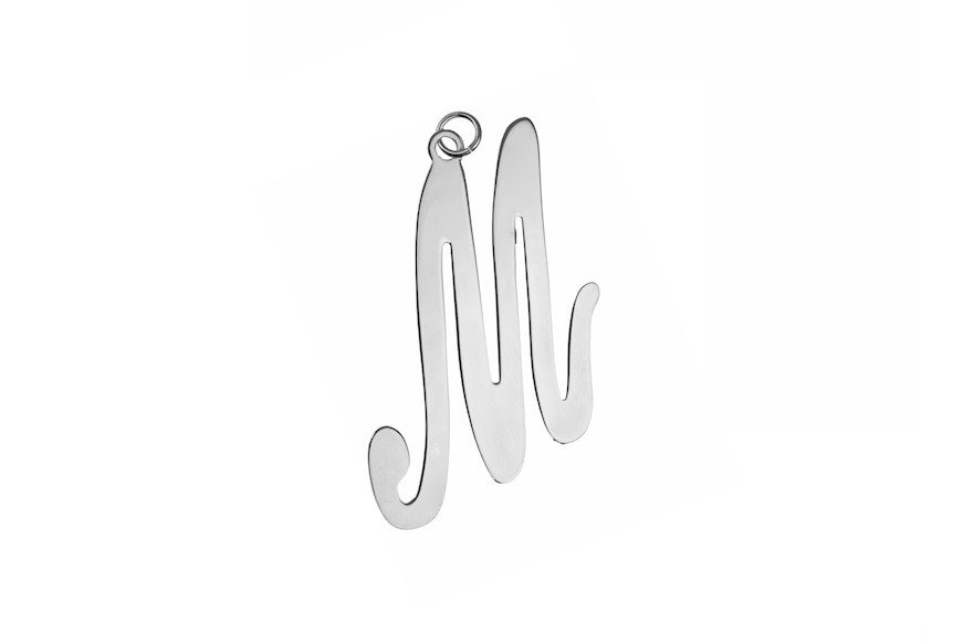 Pendant M letter silver Selezione Zanolli