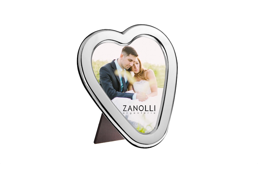 Picture frame silver in the shape of heart Selezione Zanolli