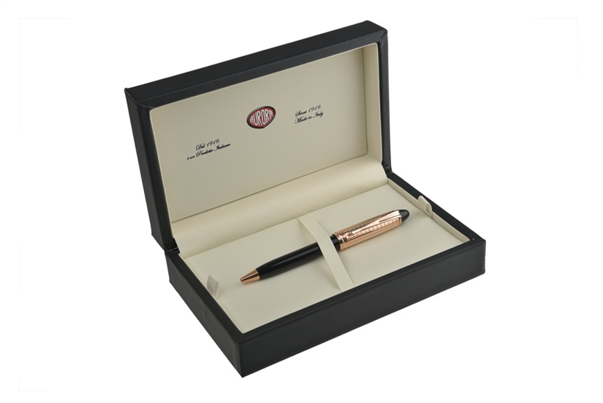 Ballpoint pen Ipsilon Quadra rose gold Aurora