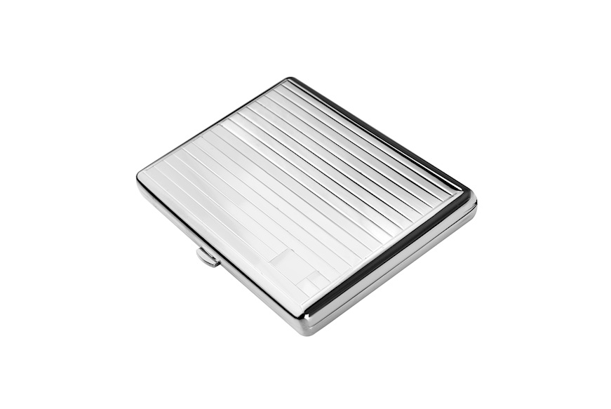 Cigarette box silver striped Selezione Zanolli