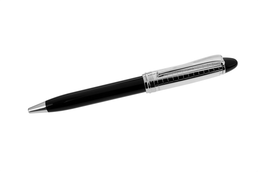 Ballpoint pen Ipsilon Quadra silver black Aurora