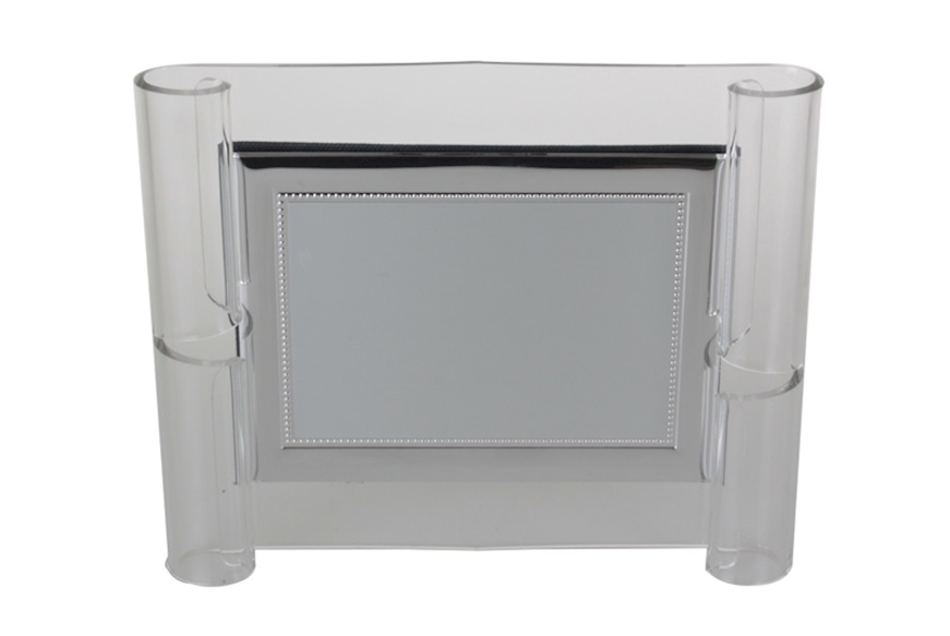 Targa silver plated con cornice e espositore in plexiglass Selezione Zanolli